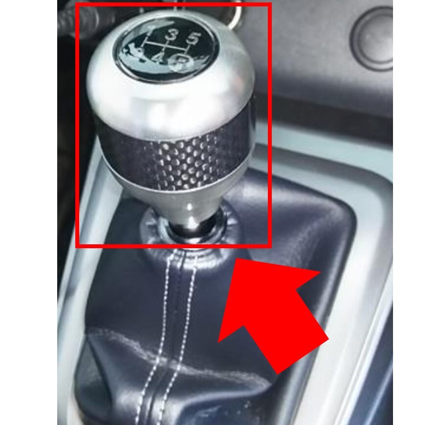 ★新品 未使用 純正部品 ダイハツ DAIHATSU コペン COPEN LA400K アルミ カーボン シフトノブ ドレスアップ カスタム オプション 汎用★拍卖