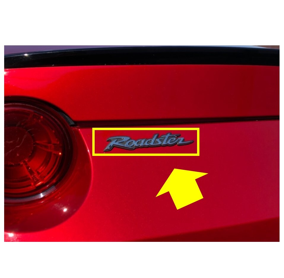 ★新品 未使用 純正部品 マツダ ロードスター NCEC用 リアエンブレム Roadster オーナメント ボディ パーツ 流用 在庫限り 希少 レア★拍卖