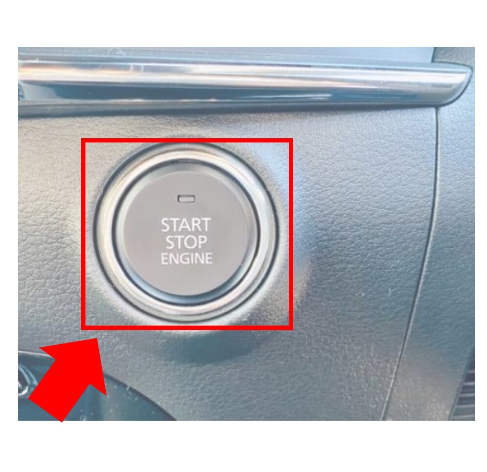 ★新品 未使用 純正部品 マツダ ロードスター 4代目 ND系 純正 MAZDA3用 スタートボタン 凹形状 銀メッキリング 在庫限り 希少 レア★拍卖