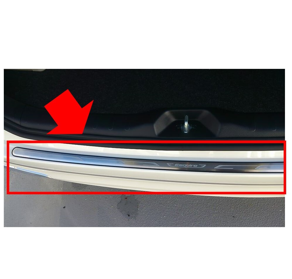 ★新品 未使用 純正部品 トヨタ エスクァイア リヤバンパーステップガード メッキ調 TOYOTA Esquire パーツ カスタム 在庫限り 希少 レア★拍卖