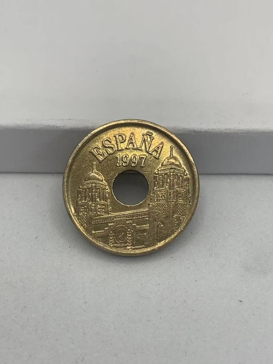 中古 スペイン 25ペセタス 1997年コイン ⑫拍卖