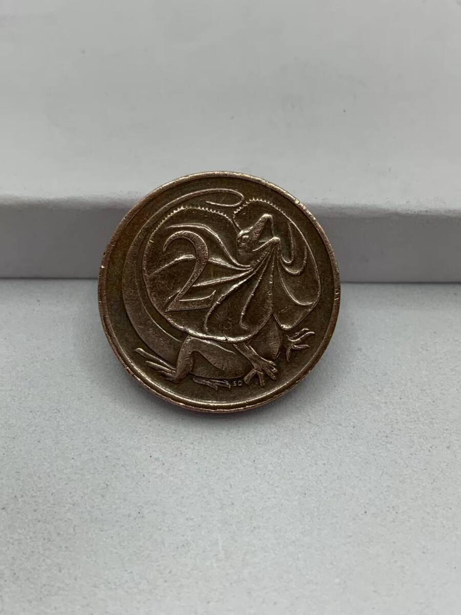 中古 ヴィンテージオーストラリア 2セント 1974年コイン ⑭拍卖