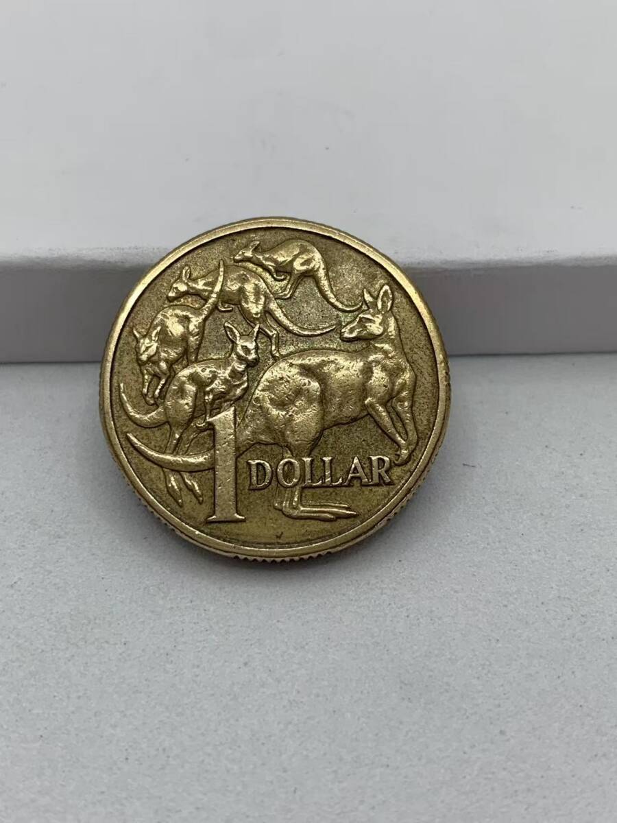 中古 オーストラリア エリザベス二世 1ドル 1985年コイン ⑭拍卖
