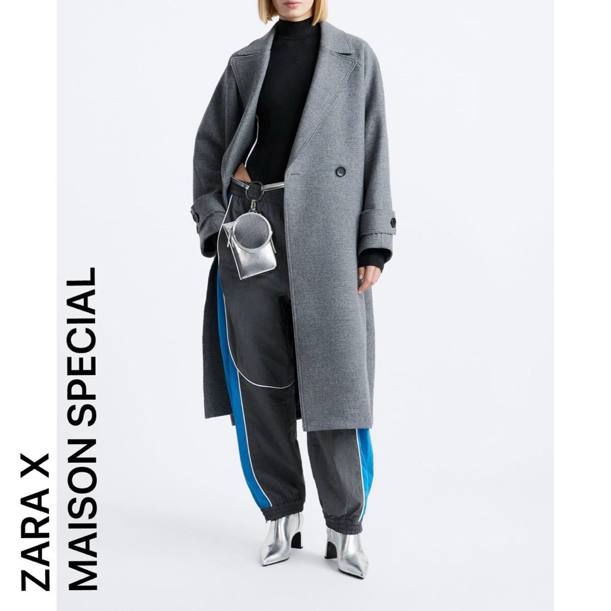ZARA× MAISON SPECIAL カラーブロックジョガーパンツ シャカパン S-Mサイズ ボトムス ザラ メゾンスペシャル コラボ 未使用拍卖