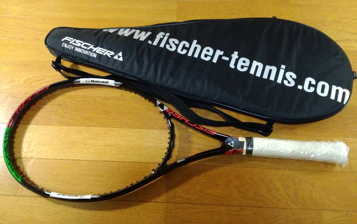 FICHER PRO-NO.1 フィッシャー 硬式 テニスラケット ガット無し ケース付き 98IN 630CM ゆうパック100サイズ拍卖