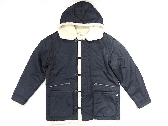 グッドイナフ GOOD ENOUGH 90S ビンテージ B7 デザイン 黒 ブラック ナイロン フード ジャケット コート XL ビンテージ ボア 当時 レア 色拍卖