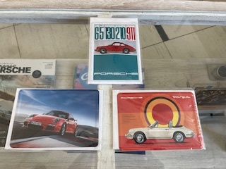 ■激レア!! 新品 PORSCHE  ナローポルシェタルガ/911/991 ブリキ 3枚分セット 看板 サイン ハガキ拍卖