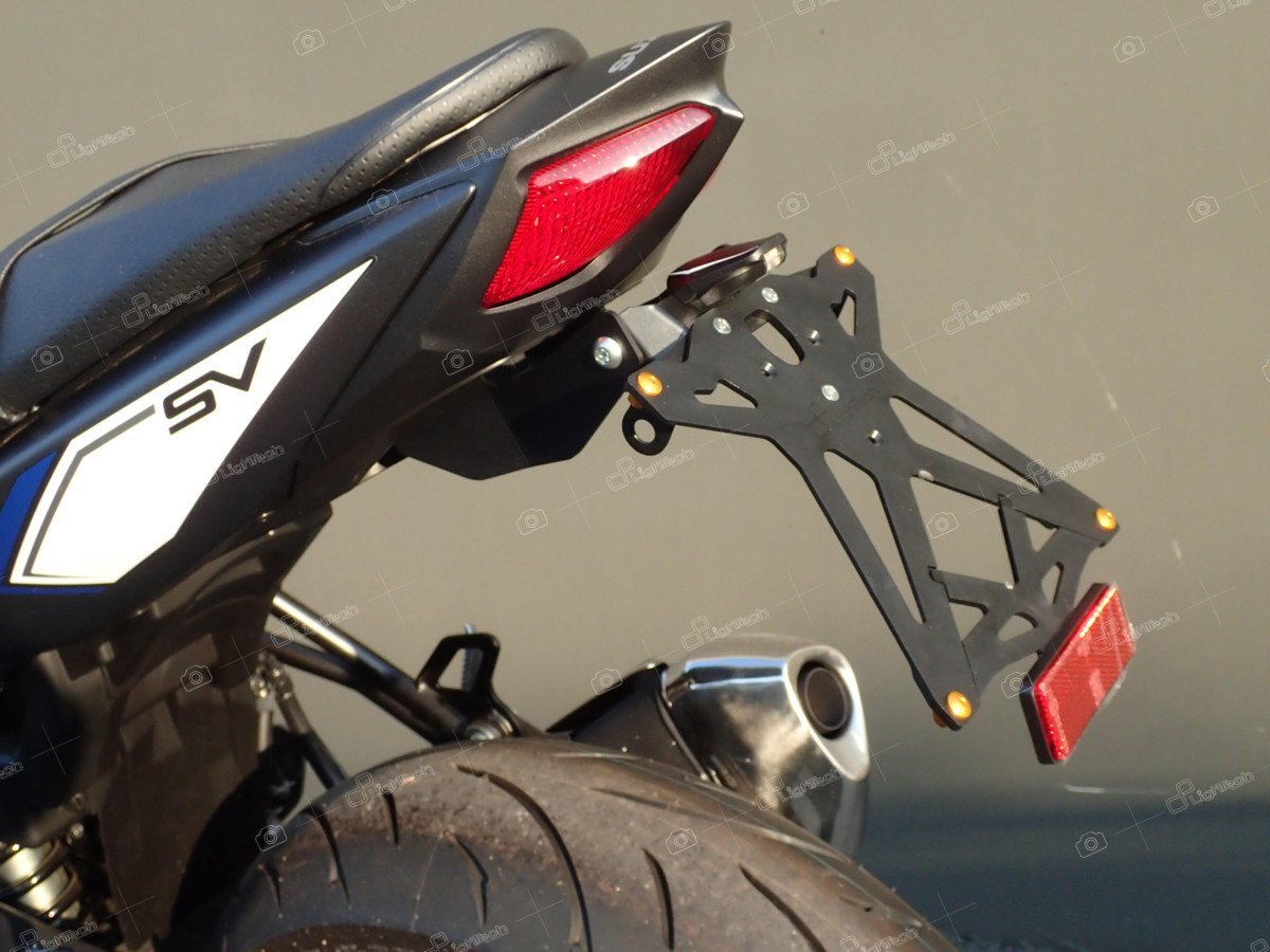 【国内在庫】LighTech ライテック アジャスタブル ナンバープレートホルダー SUZUKI SV650 '16-22 / X '18-22 スズキ フェンダーレス★拍卖