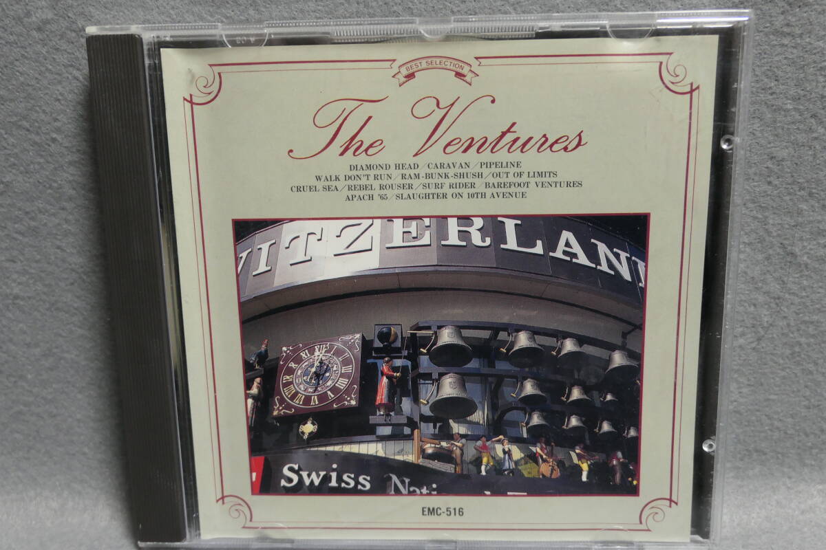 【中古CD】 THE VENTURES ザ・ヴェンチャーズ / ベンチャーズ / BEST / CARAVAN WIPE PUT DIAMOND HEAD PIPELINE TELSTAR / EMC-516拍卖