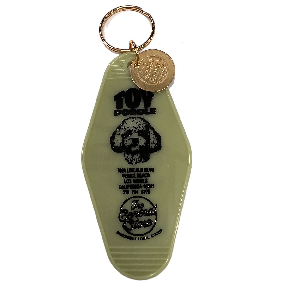 ◆送料\140◆【モーテルキーホルダー】※《TOY POODLE / オリーブ》 トイプードル ホテル キータグ キーホルダー拍卖