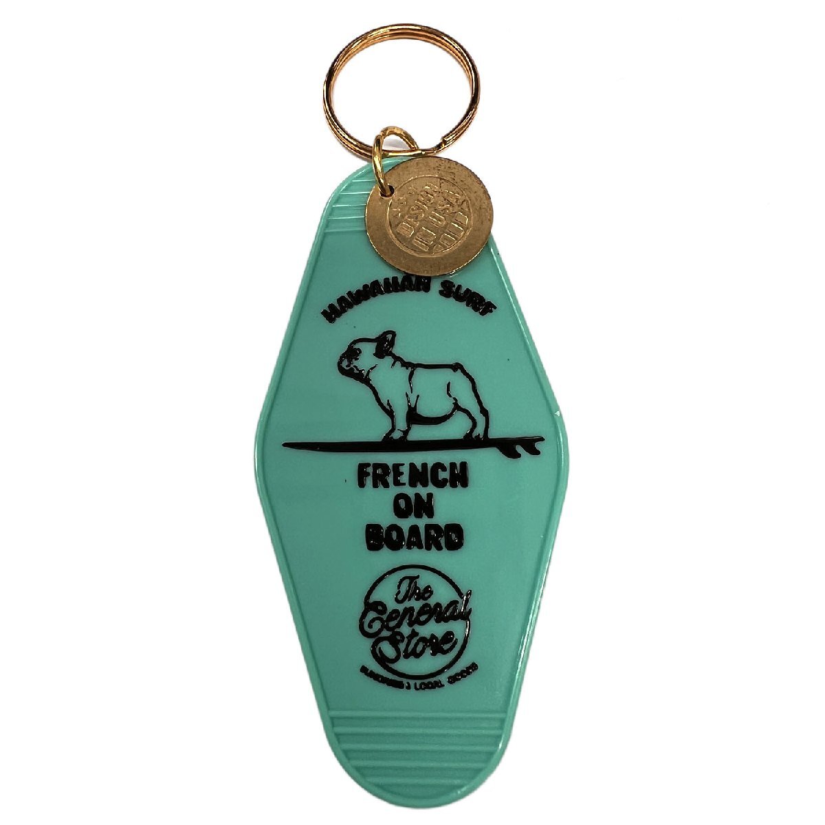◆送料\140◆【モーテルキーホルダー】※《FRENCH ON BOARD / ミント》 フレンチブルドッグ ホテル キータグ キーホルダー拍卖