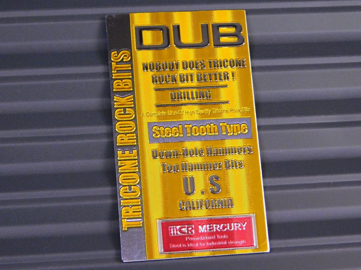 ◆送料\185◆【MERCURY・マーキュリー】※《メタルマグネット・TRICONE ROCK BITS / イエロー》 (ME052632) アメリカン雑貨拍卖