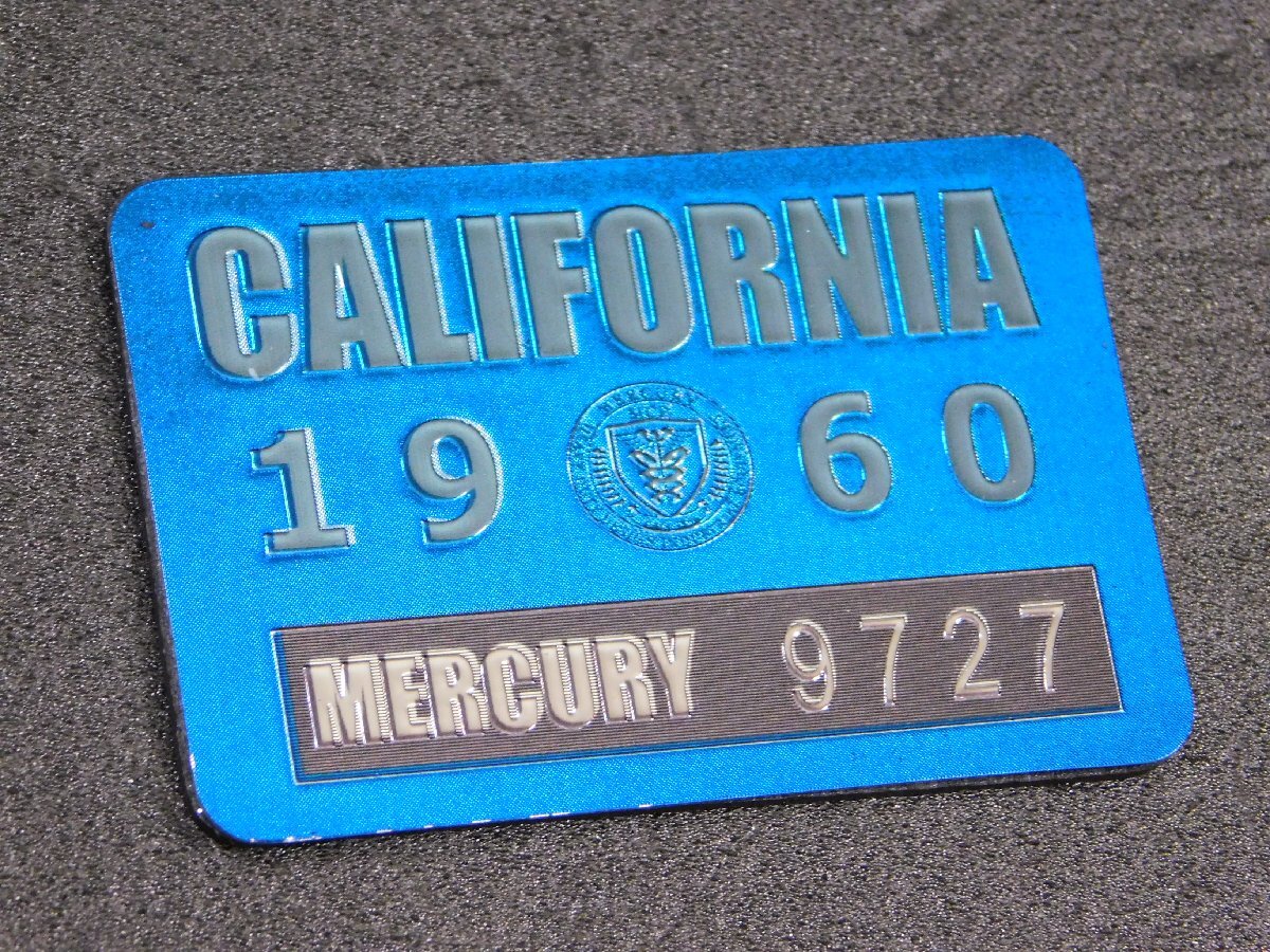 ◆送料\185◆【MERCURY・マーキュリー】※《メタルマグネット・CALIFORNIA / ブルー》 (MEMMCABL) アメリカン雑貨 カリフォルニア拍卖