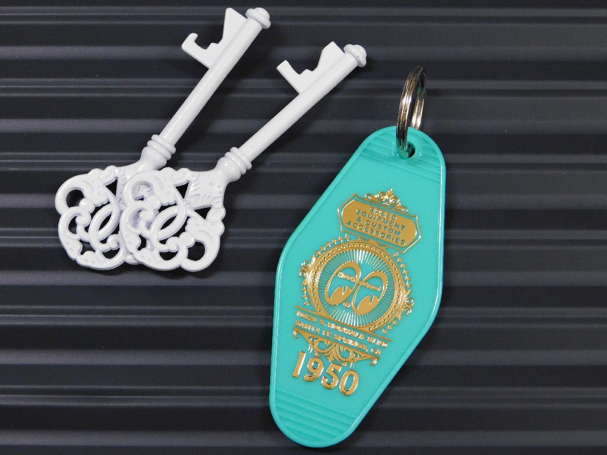 ◆送料\140◆【MOON Equipped・ムーンアイズ】※《ホテルキータグ / ターコイズ》 MKR173TQ MOONEYES キーホルダー拍卖