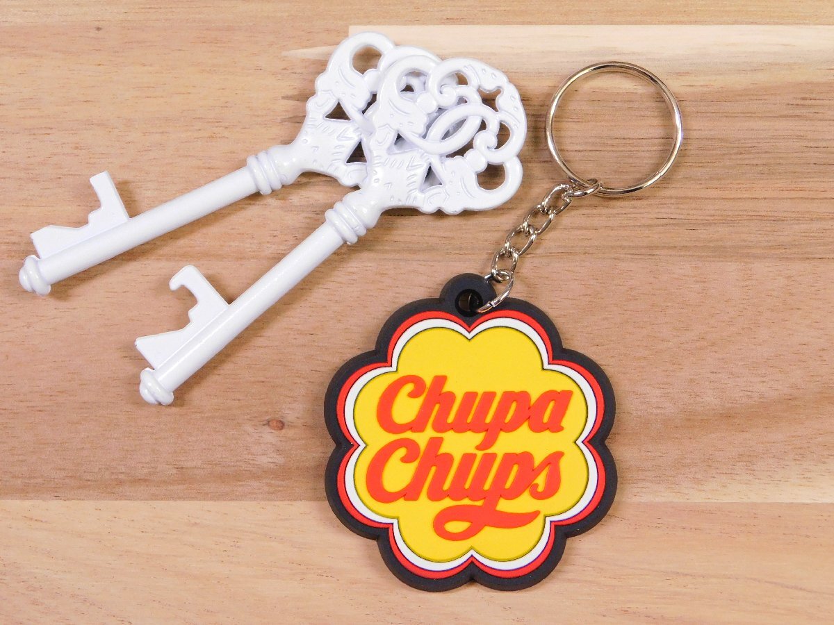 ◆送料\110◆【Chupa Chups・チュッパチャプス】※《企業ロゴ・ラバーキーホルダー》 アメリカン雑貨 キーリング LKR007拍卖