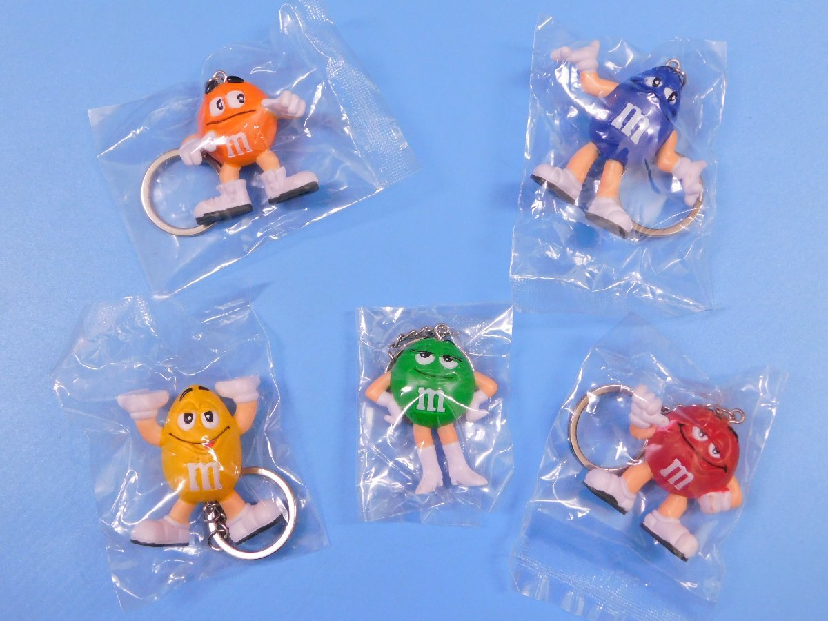 ◆送料無料◆【M&M‘S・エムアンドエムズ】※《キーホルダー・キーチェン / 5体セット》 アメリカン雑貨拍卖