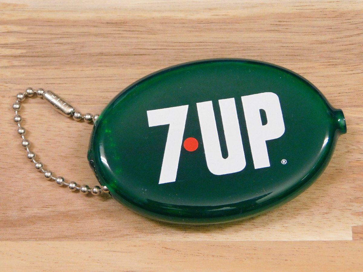 送料¥140【 7UP・セブンアップ】※《ラバーコインケース / グリーン》 小銭入れ アメリカン雑貨拍卖