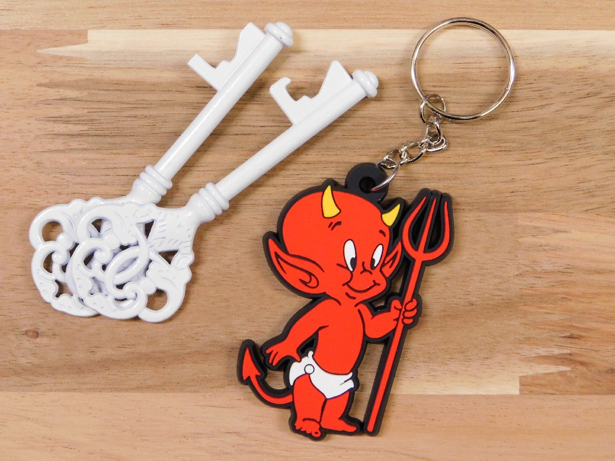 ◆送料\110◆【小悪魔・デビル】※《キャラクターラバーキーホルダー》 アメリカン雑貨 キーリング RC097拍卖