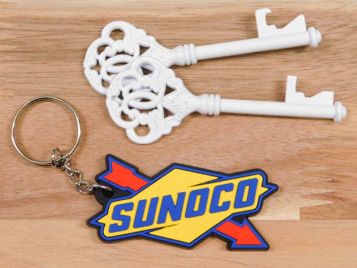 ◆送料\110◆【SUNOCO・スノコ】※《企業ロゴ・ラバーキーホルダー》 アメリカン雑貨 キーリング RC050拍卖