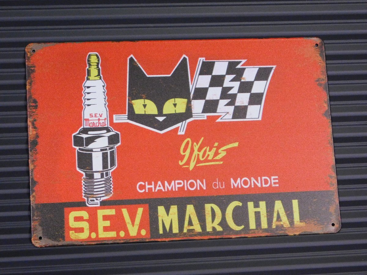 ◆送料\185◆【S.E.V. MARCHAL・マーシャル②】※《アンティークメタルプレート/200×300mm》 アメリカン雑貨 メタルサイン ブリキ看板拍卖