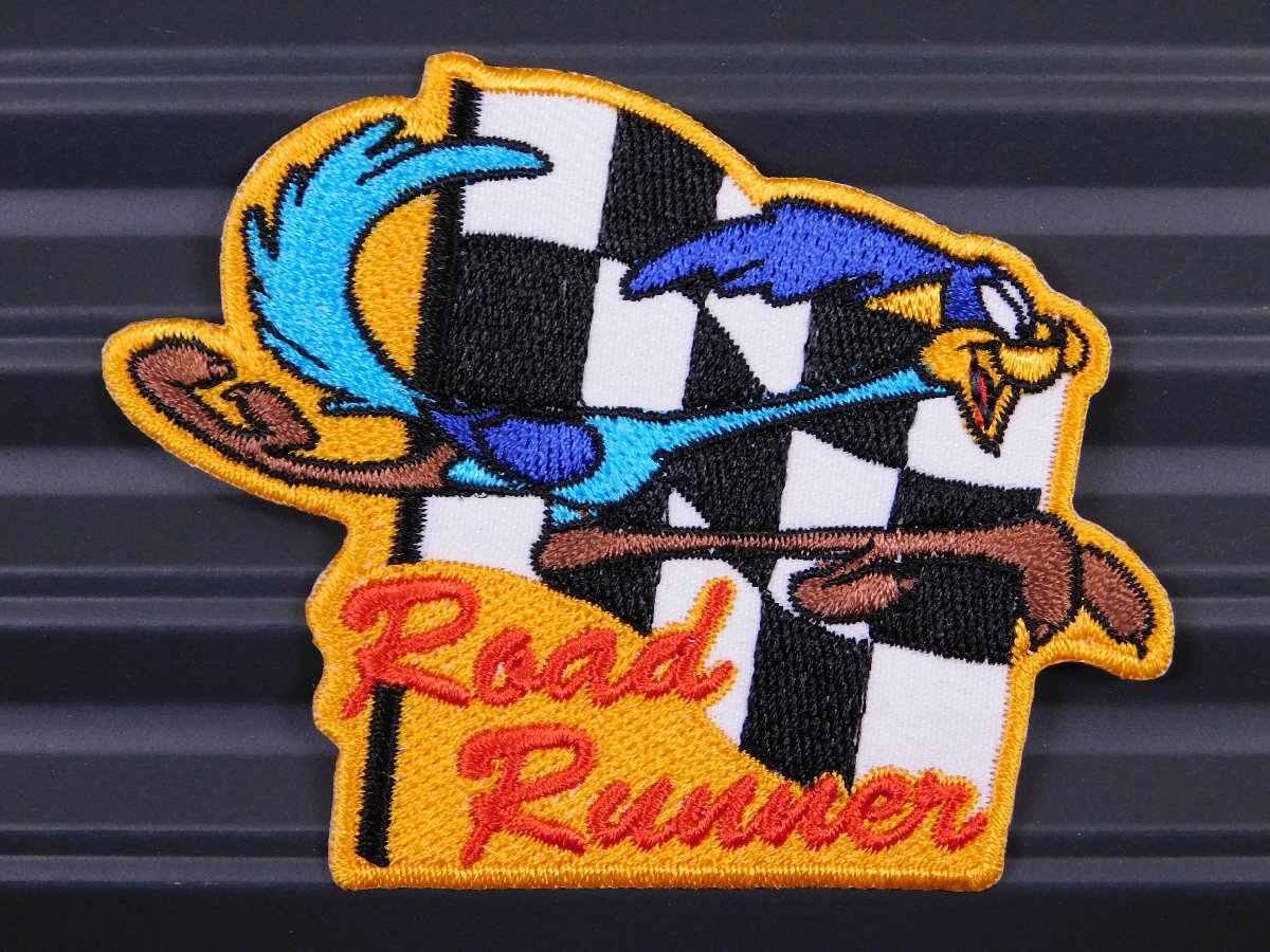◆送料\110◆【ロードランナー⑧】※《アイロン刺繍ワッペン》 アメリカン雑貨 刺繍ワッペン アイロンワッペン拍卖