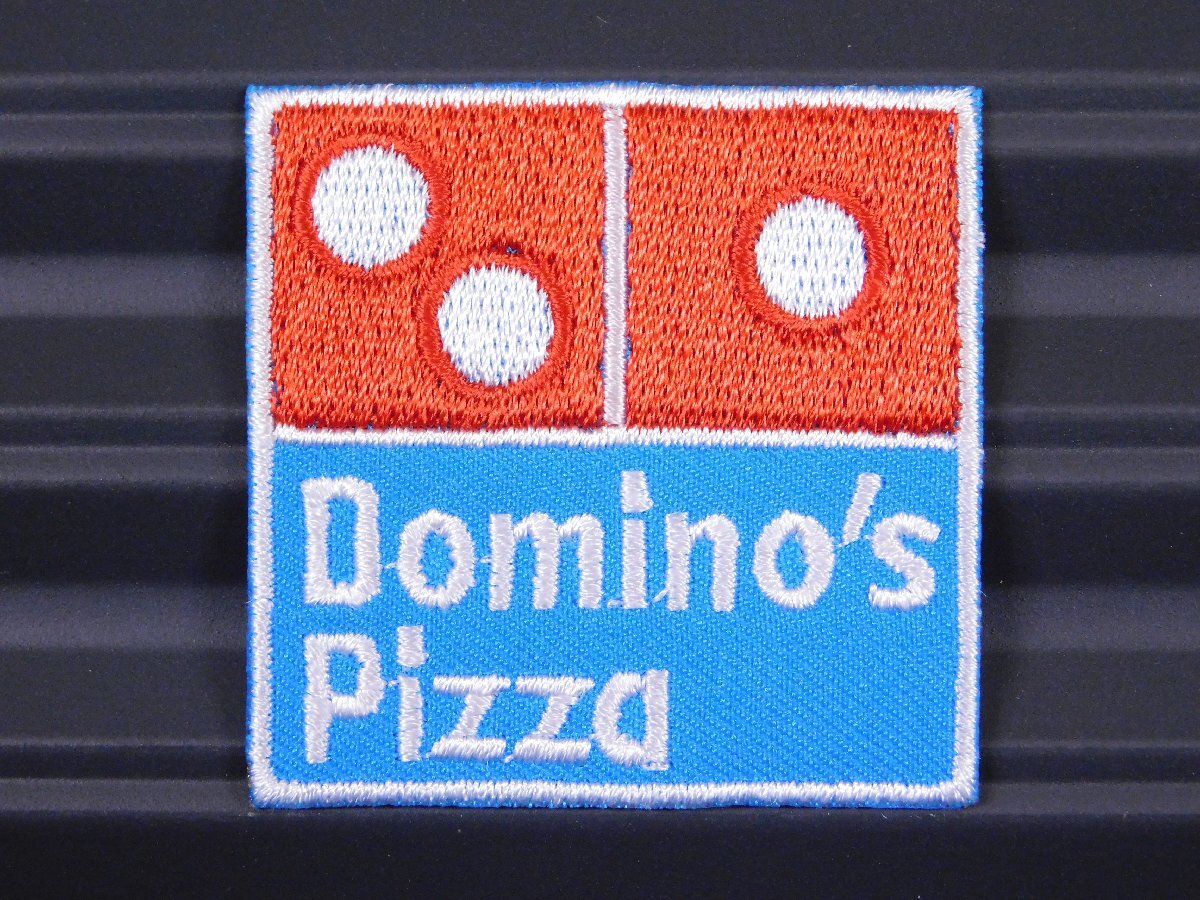 ◆送料\110◆【Domino's Pizza・ドミノピザ】※《ミニアイロン刺繍ワッペン》 アメリカン雑貨 刺繍ワッペン アイロンワッペン拍卖