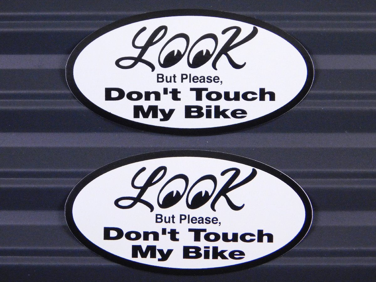 ◆送料\110◆【MOONEYES・ムーンアイズ】※《Look Don't Touch My Bike ステッカー / 2枚セット》 DM160RO拍卖