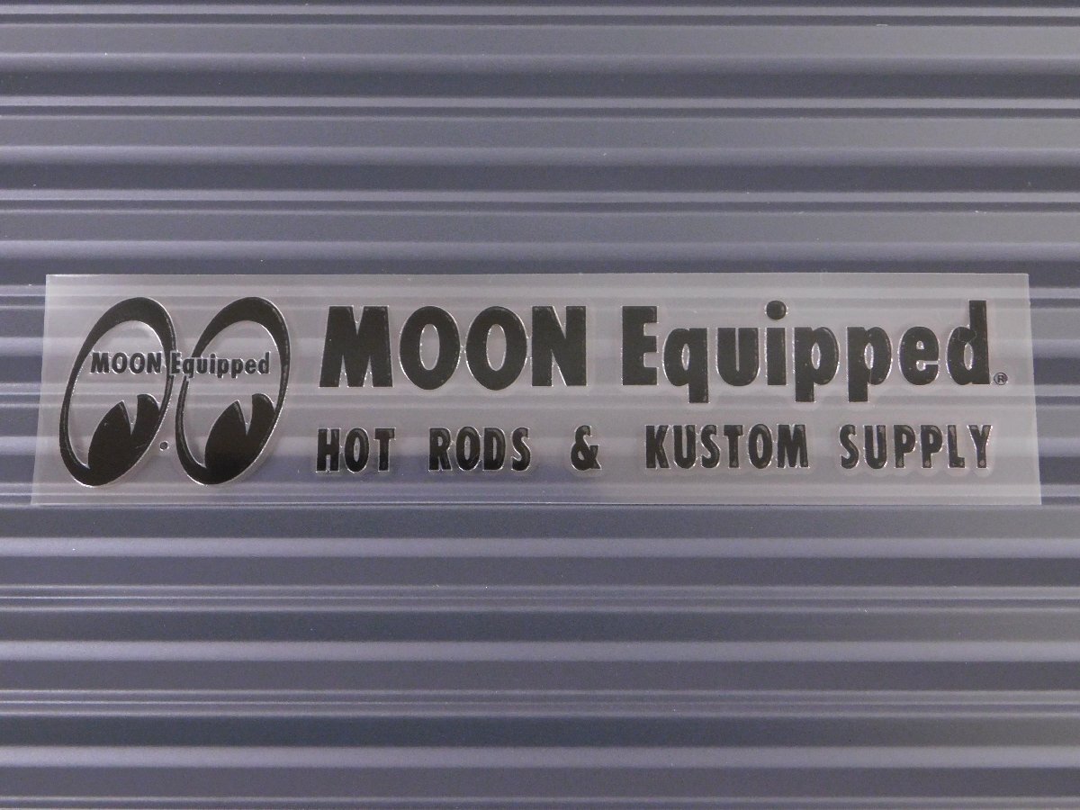 ◆送料\110◆【MOON Equipped・ムーンイクイップド】※《ロゴステッカー・ブラック》 MQD034BK 転写式 抜きタイプ MOONEYES拍卖