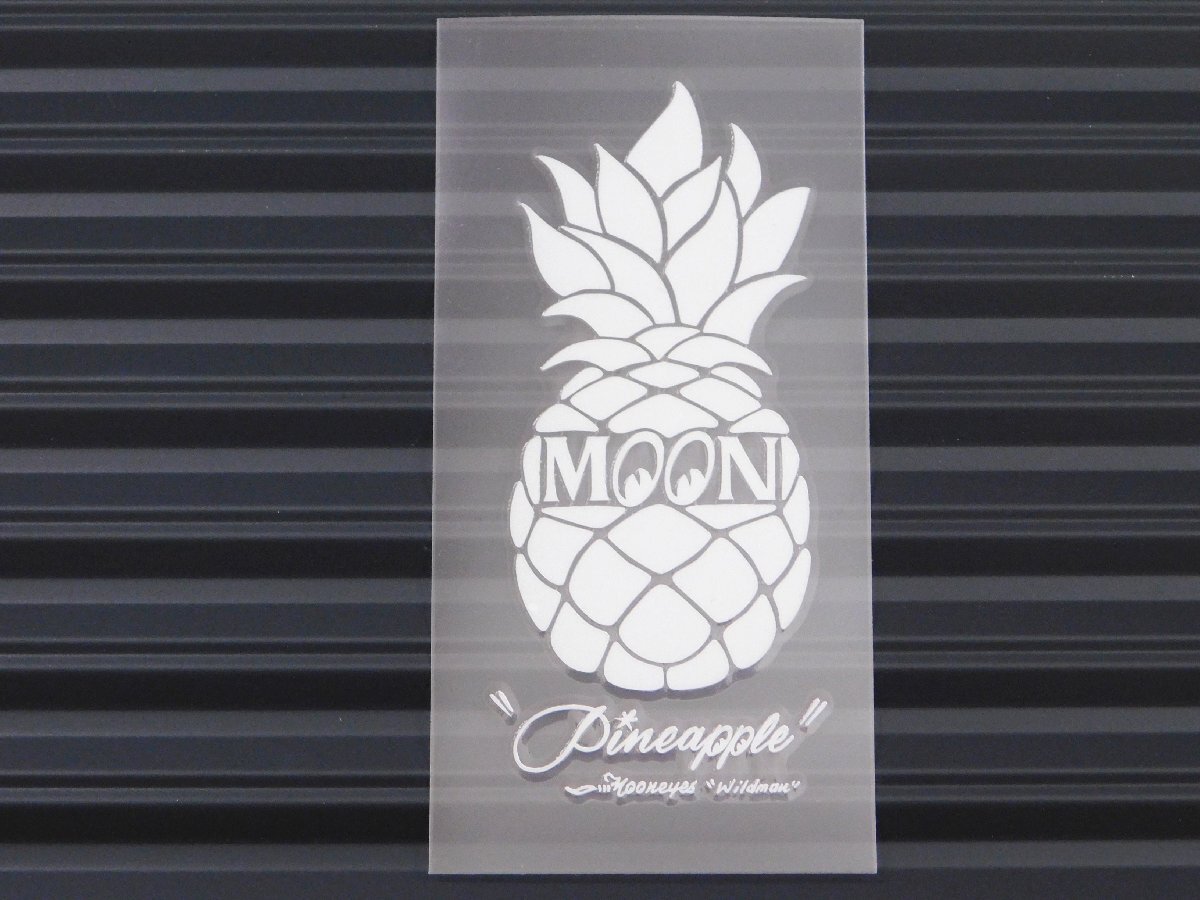 ◆送料\110◆【MOONEYES・ムーンアイズ】※《パイナップルステッカー・ホワイト》 DM216WH 転写式 抜きタイプ拍卖