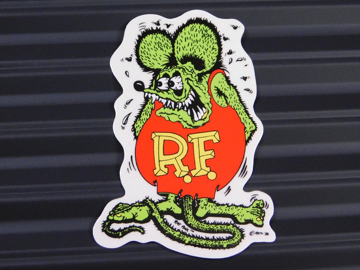 ◆送料\110◆【Rat Fink・ラットフィンク】※《デカール クリアタイプ・グリーン》 RD002GR MOONEYES ムーンアイズ拍卖