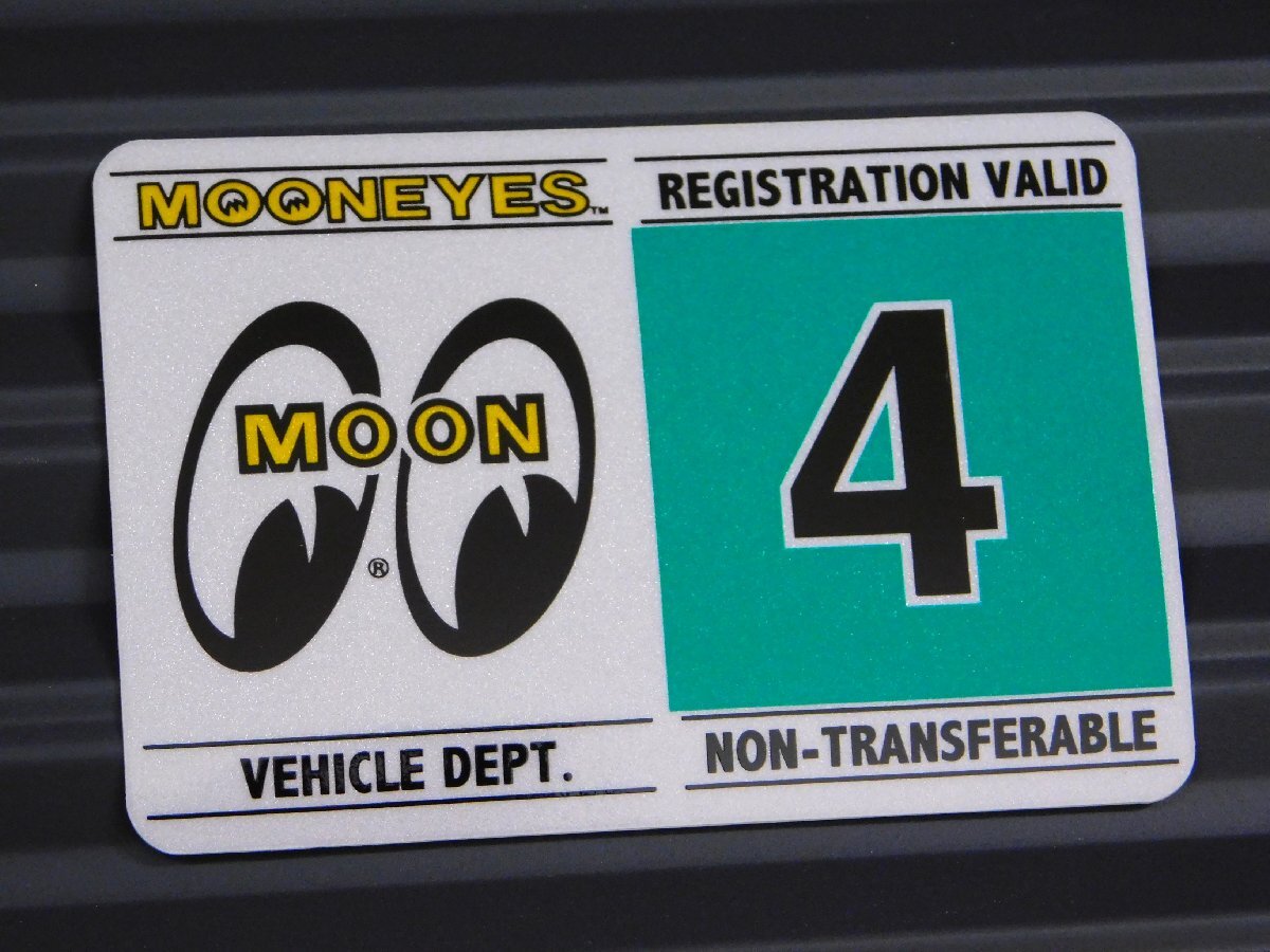 ◆送料\110◆【MOONEYES・ムーンアイズ】※《レジストレーションステッカー・4月》 DM212-04 車検ステッカー ハワイ拍卖