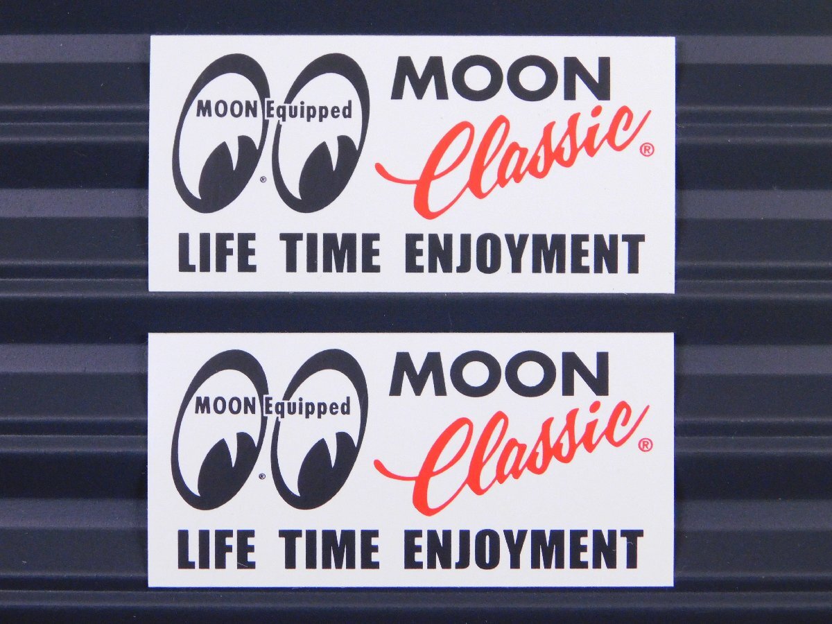 ◆送料\110◆【MOON Equipped・ムーンイクイップド】※《MOON Classic ロゴステッカー / 2枚セット》 QDM002拍卖