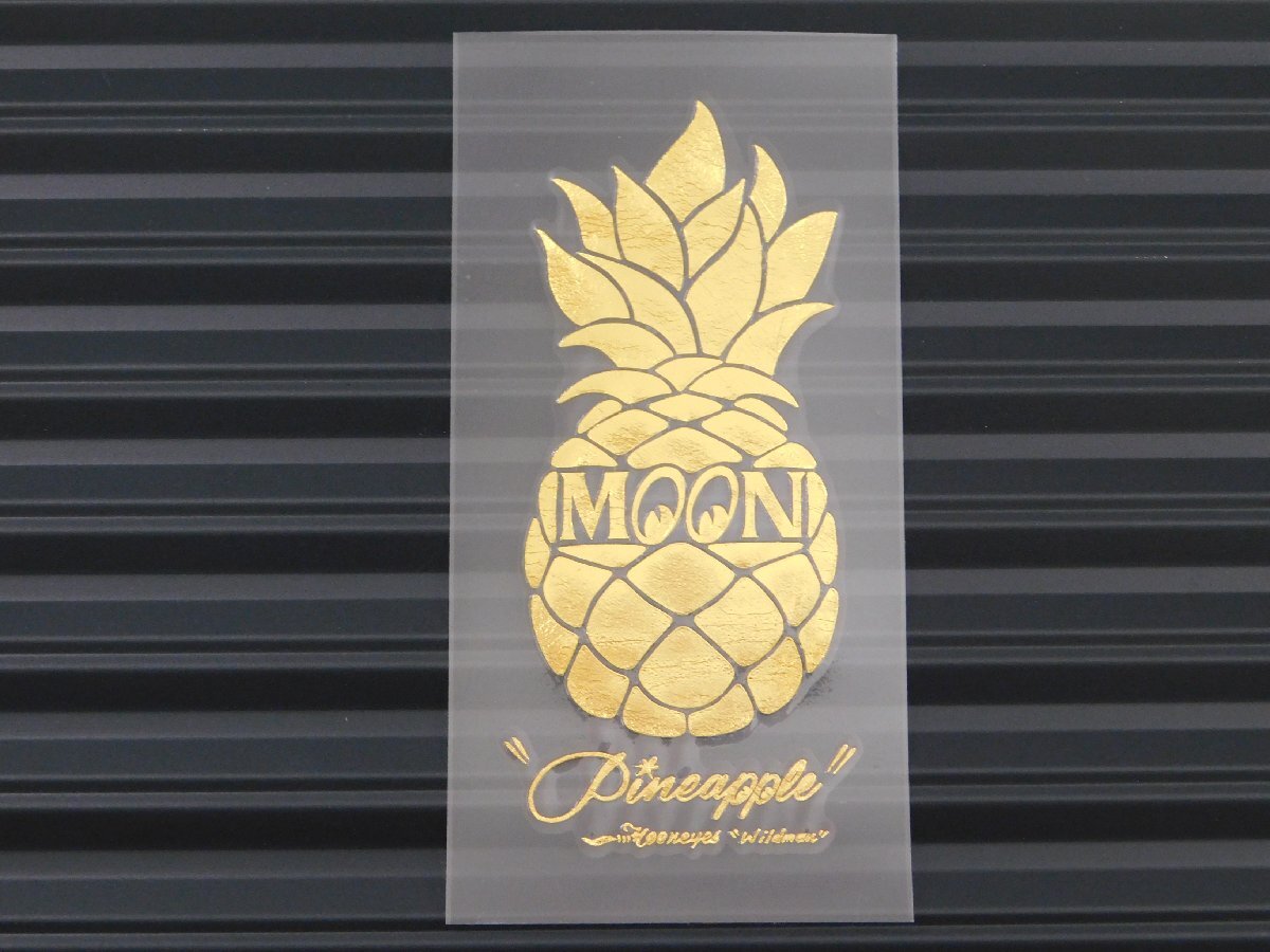 ◆送料\110◆【MOONEYES・ムーンアイズ】※《パイナップルステッカー・ゴールド》 DM216GD 転写式 抜きタイプ拍卖