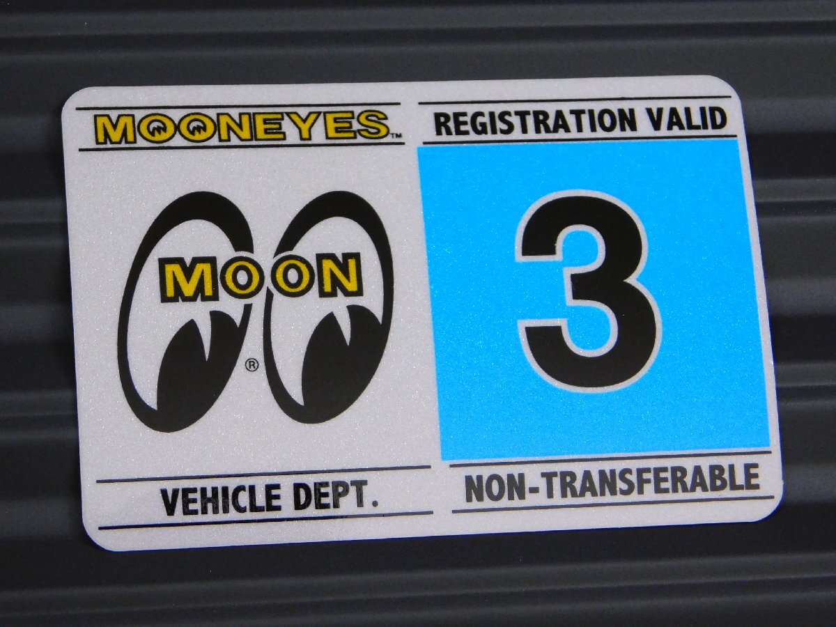 ◆送料\110◆【MOONEYES・ムーンアイズ】※《レジストレーションステッカー・3月》 DM212-03 車検ステッカー ハワイ拍卖