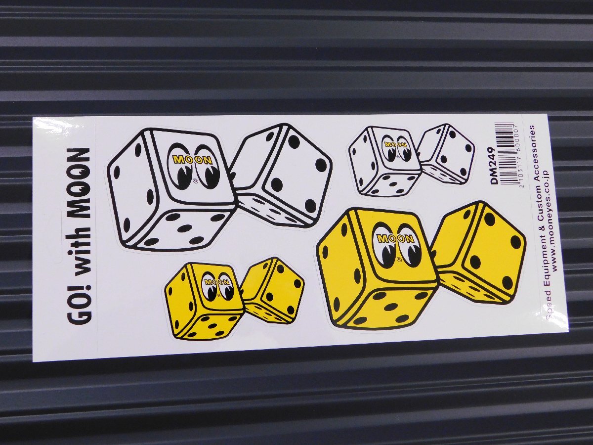 ◆送料\110◆【MOONEYES・ムーンアイズ】※《8ダイスステッカー》 DM249 ファジーダイスステッカー拍卖