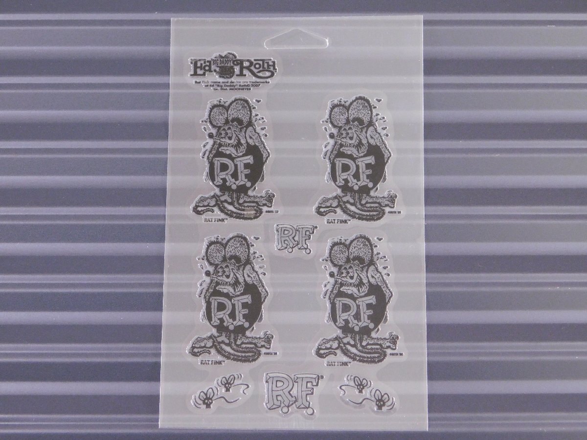 ◆送料\110◆【Rat Fink・ラットフィンク】※《4フィンク抜きデカール・ブラック》 RDF041BK MOONEYES ムーンアイズ拍卖