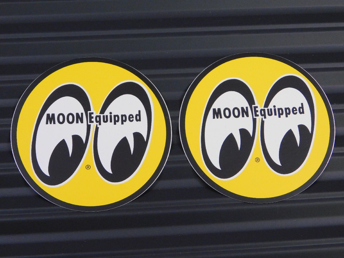 ◆送料\140◆【MOON Equipped・ムーンイクイップド】※《MOON Classic アイボールステッカー・直径75mm / 2枚セット》 QDM001拍卖