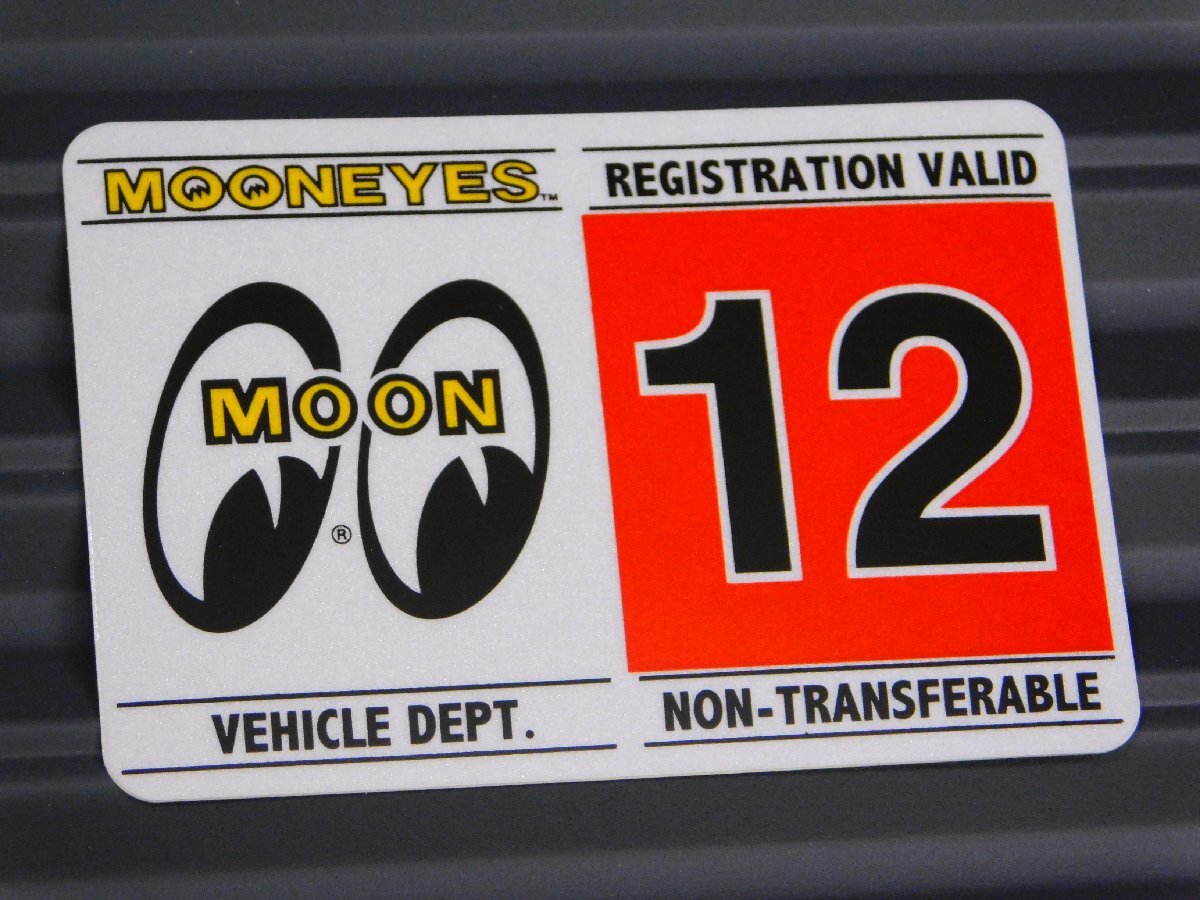 ◆送料\110◆【MOONEYES・ムーンアイズ】※《レジストレーションステッカー・12月》 DM212-12 車検ステッカー ハワイ拍卖