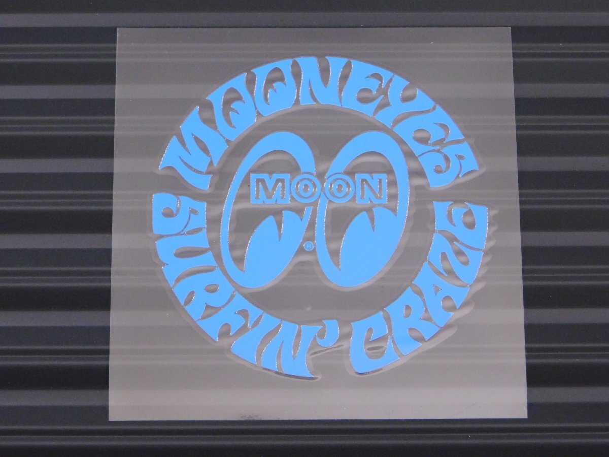 ◆送料\110◆【MOONEYES・ムーンアイズ】※《サーフィンクレイズステッカー・ブルー》 DM138BL 転写式 抜きタイプ拍卖