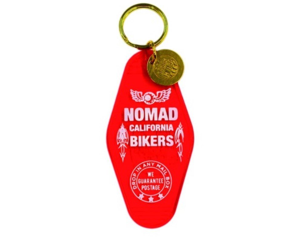 ◆送料\140◆【モーテルキーホルダー】※《NOMAD BIKERS / クリアレッド》 カリフォルニア ホテル キータグ キーホルダー拍卖