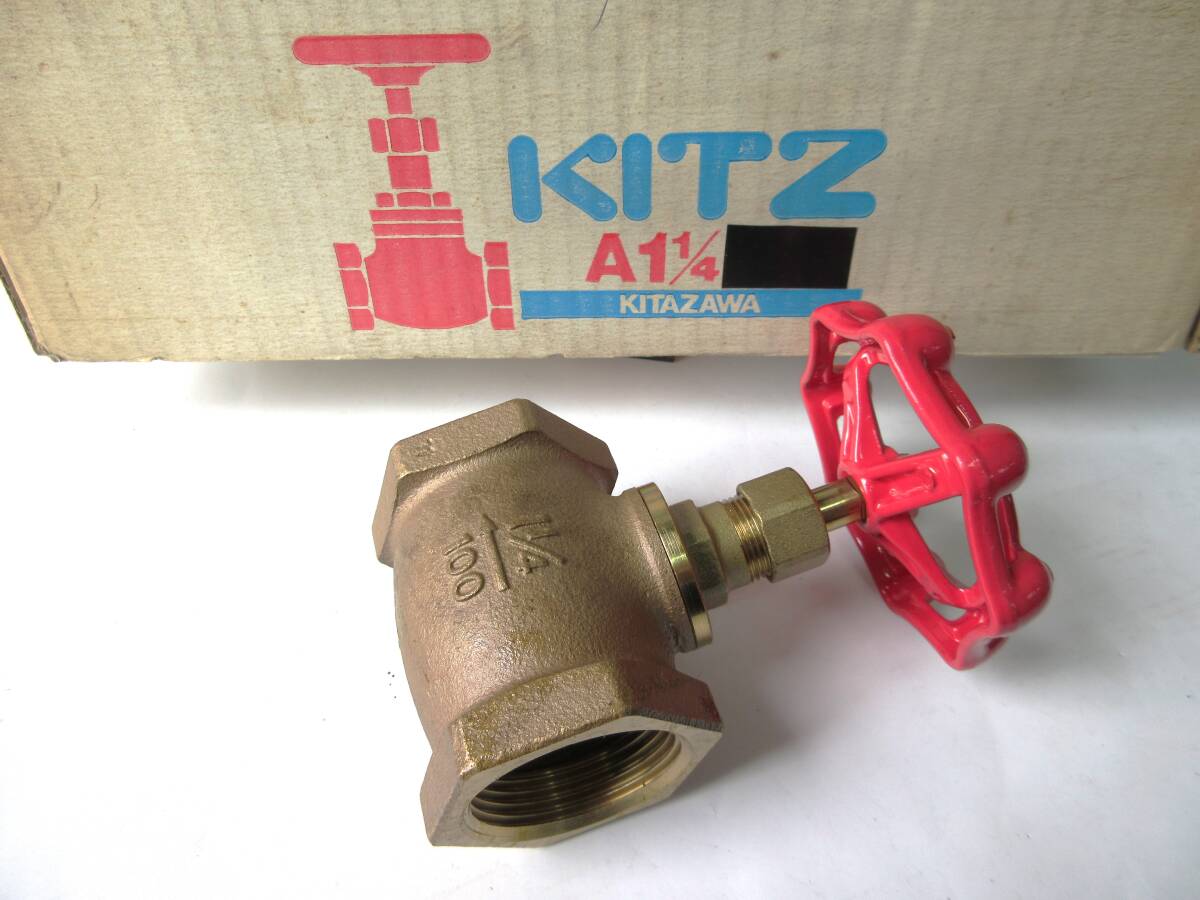 未使用品在庫処分 キッツKITZ青銅製グローブバルブA 呼び径:32A拍卖