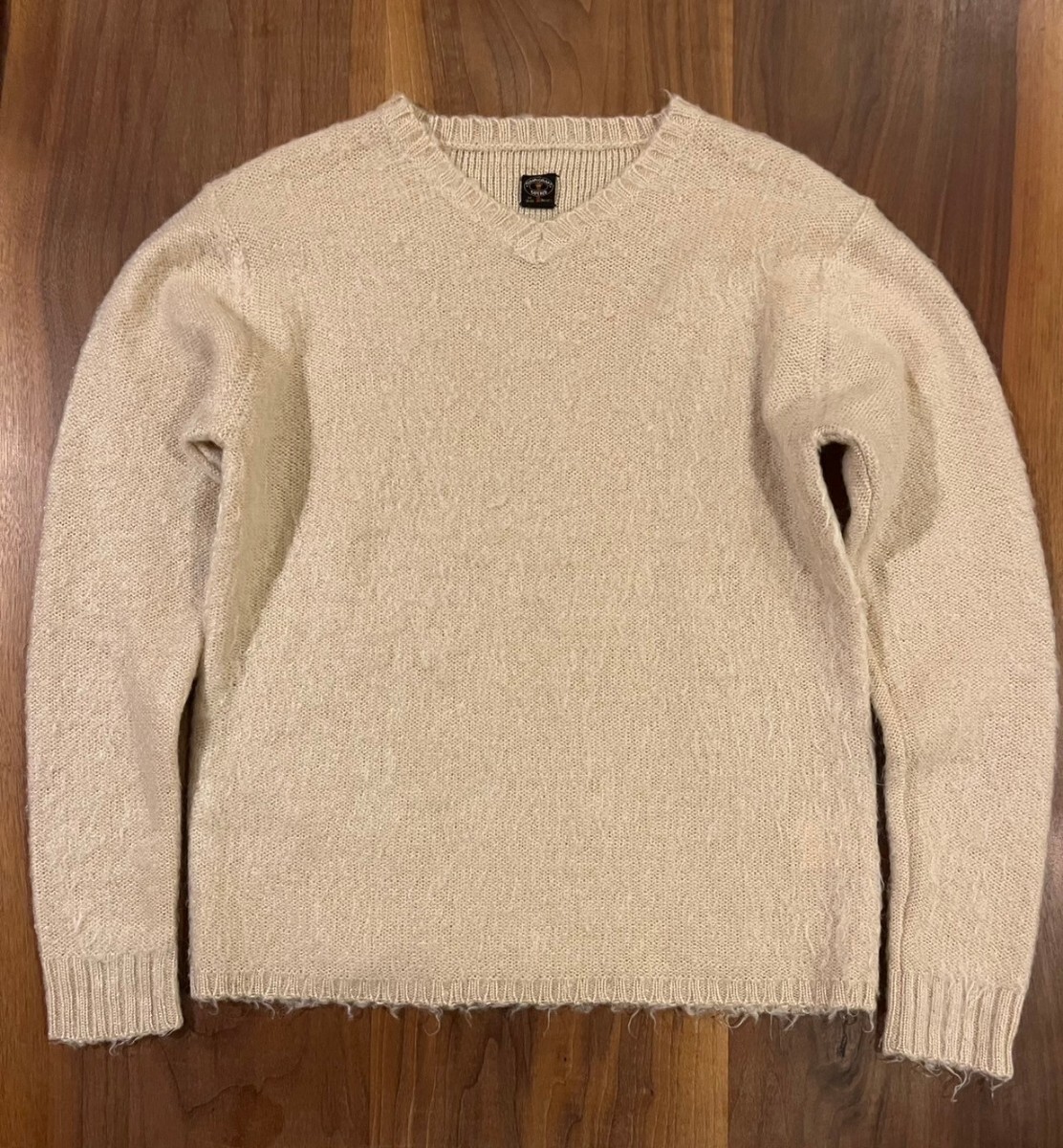 60S復刻 TOWN CRAFTタウンクラフト モヘアニットM ベージュ拍卖