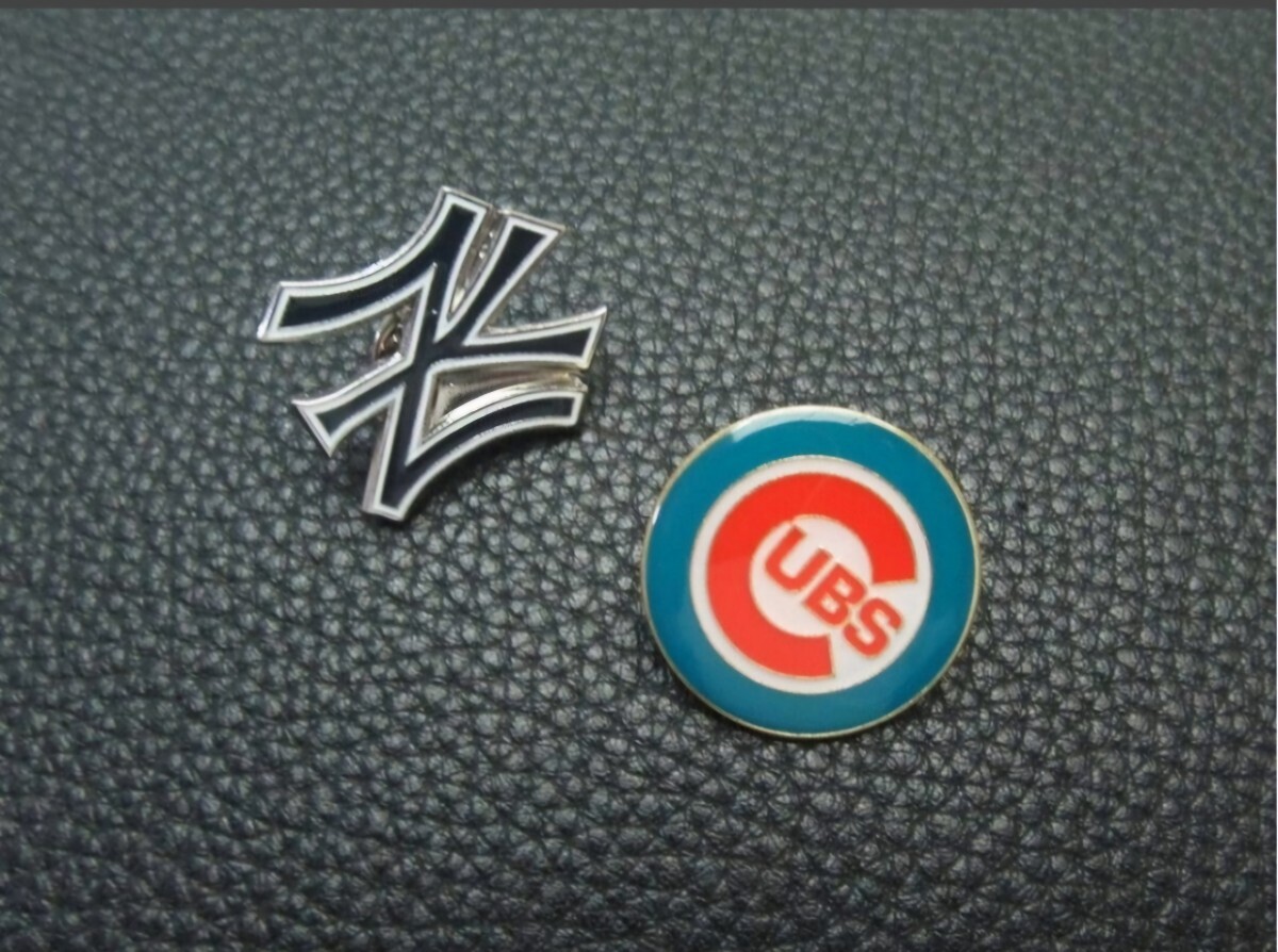 新品 MLB ヤンキース カブス メジャーリーグ ピンバッジ ピンズ拍卖