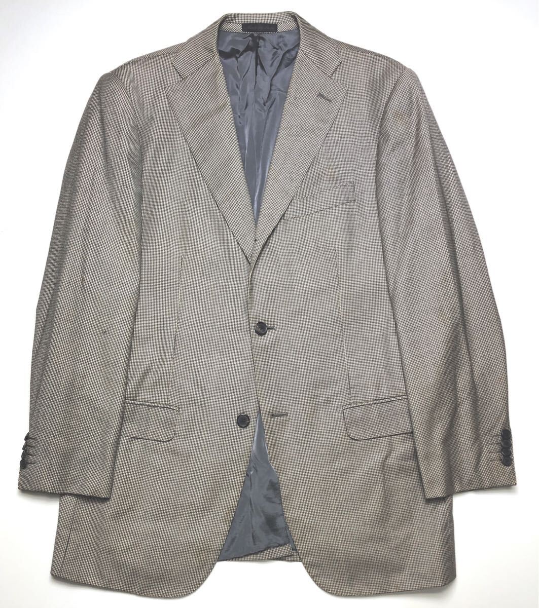 SHIPS シップス×ロロピアーナ 千鳥格子ジャケット 段返り3ッボタン拍卖