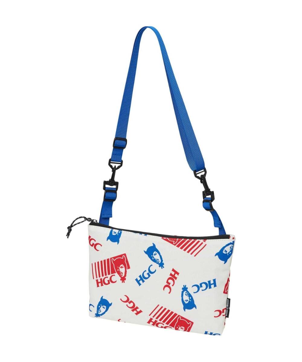 新品 HYSTERIC GLAMOUR MEN ヒステリックグラマー HGC柄 ショルダーバッグ 白 ガールロゴ ポーチ /拍卖