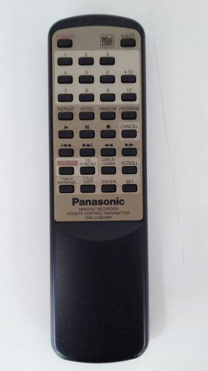 【TN-1623】ジャンク品/Panasonic/パナソニック MDレコーダー用リモコン RAK-CH924WK/家電/AV機器/部品取り/通電動未確認【HK】拍卖