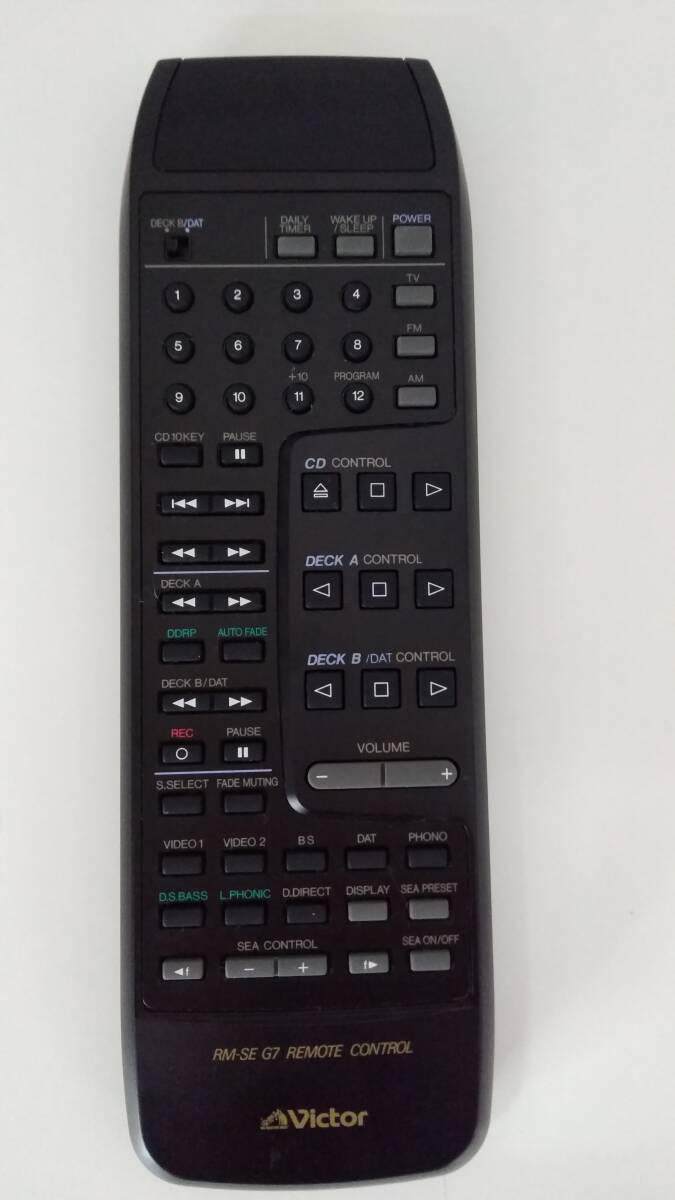 【TN-1633】ジャンク品/ビクター リモートコントロール RM-SE G7/リモコン/家電/AV機器/部品取り/通電動作未確認【HK】拍卖