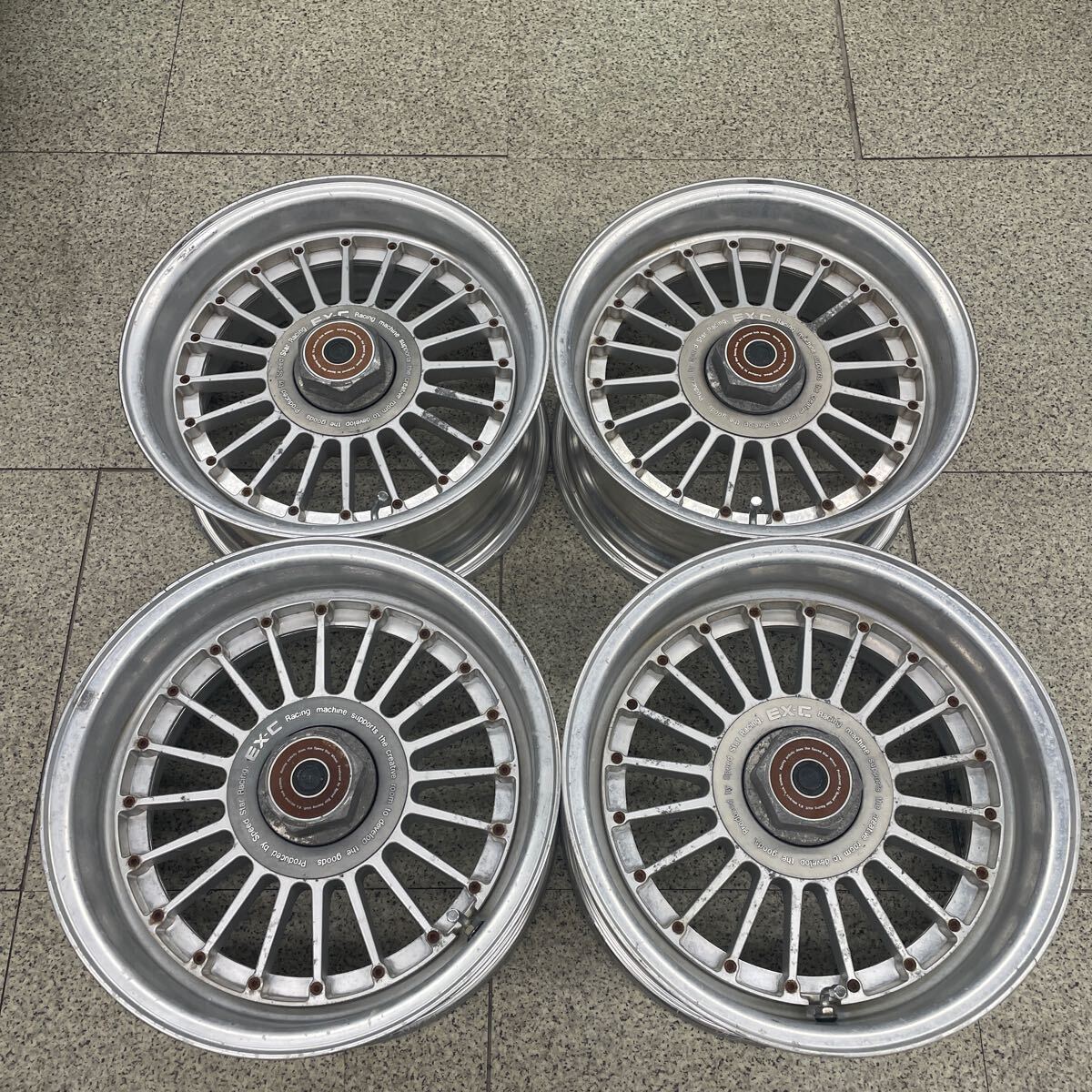SSR EX-C 旧車ホイール 当時物 15インチ 7J +15 7.5 +10 PCD114.3 4穴 4本セッ ト現状品拍卖