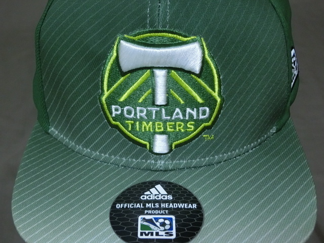 激レア USA購入 アディダス製 MLS メジャーリーグサッカー ポートランド ティンバーズ 【PORTLAND TIMBERS】ロゴ刺繍入りCAP 中古良品拍卖