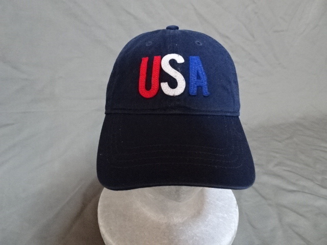激レア USA購入 人気アメカジブランド オールドネイビー【OLD NAVY】【USA】ワッペンロゴ付キャップ ネイビー 中古良品拍卖